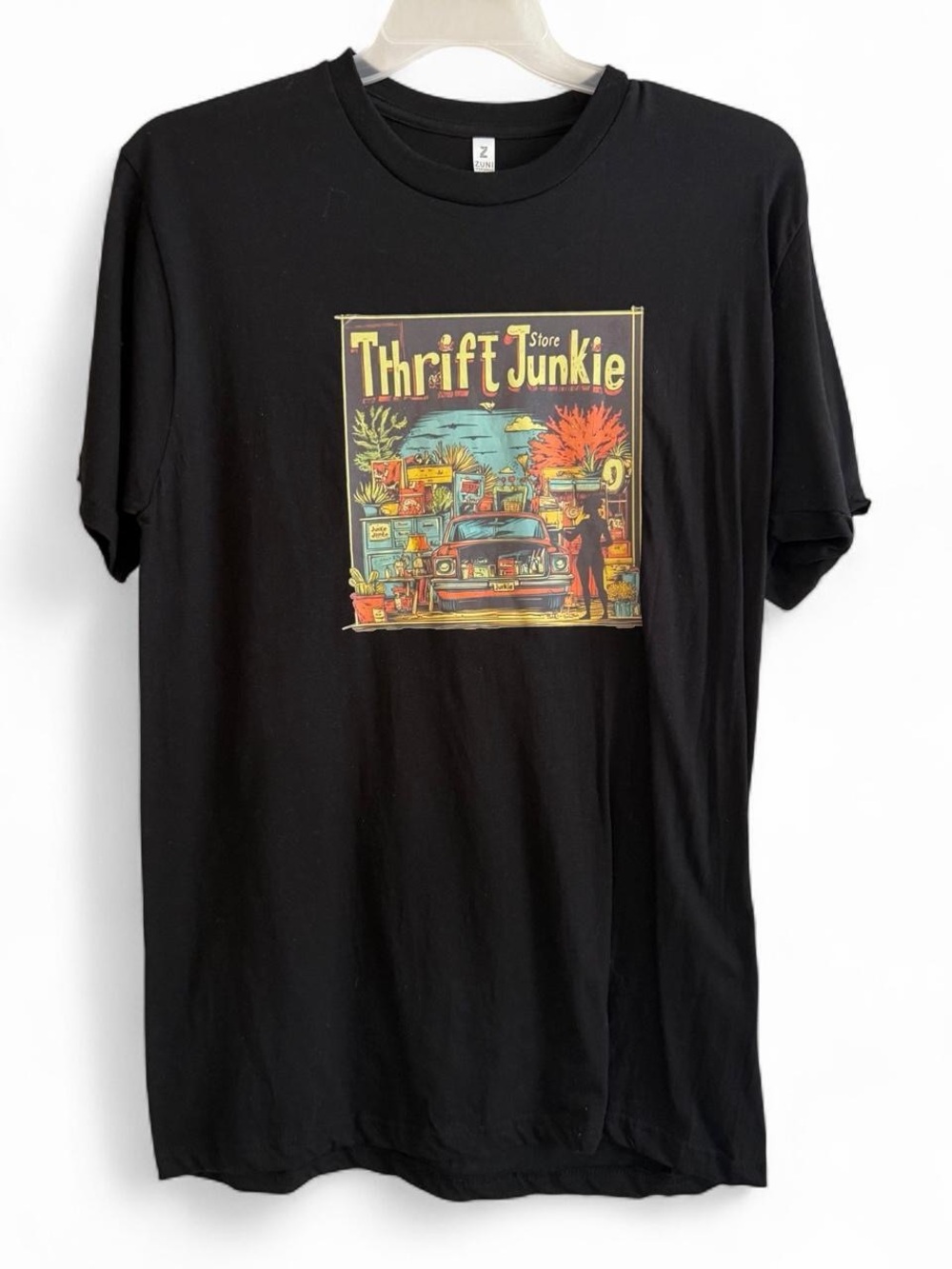 New! Thrift Junkie Graphic Tee - Black